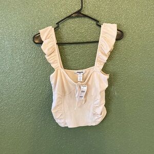 RSQ crop top super cute cream colored SIZE: L